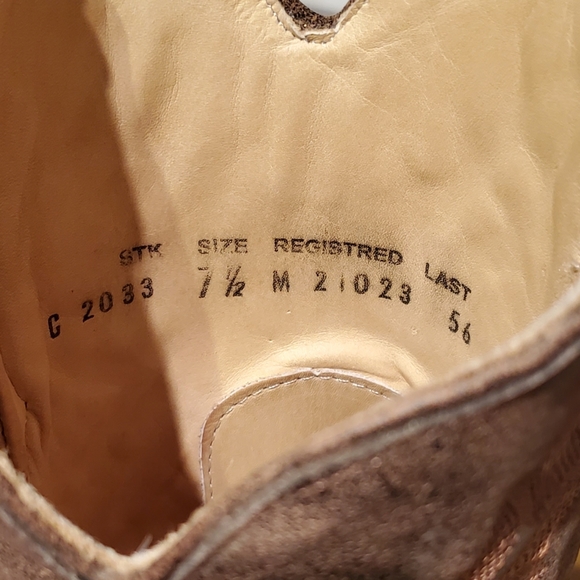 CORRAL Distressed Naham Stitched Leather Snip toe boots 7.5. - Picture 11 of 16